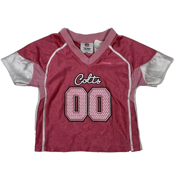NFL Football Indianapolis Colts Infant Baby Jersey Pink 00 Size 18‎ Months - Picture 1 of 4